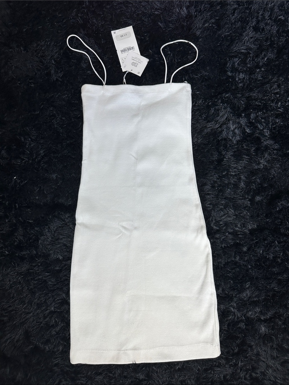 NWT Zara White Spaghetti Strap Mini Dress